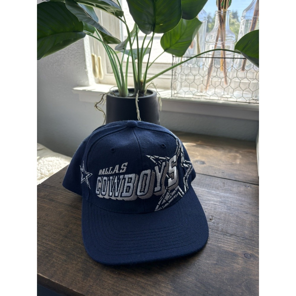 Vintage 90s Embroidered Dallas Cowboys NFL Sports Specialties Grid Snapback Hat